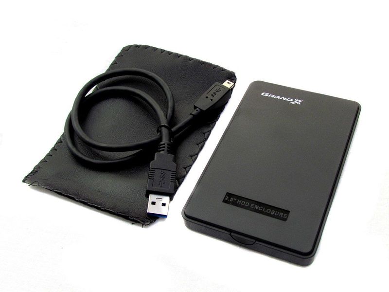 Зовнішня кишеня Grand-X для підключення SATA HDD 2.5", USB 3.0, пластик (HDE32) HDE32 фото