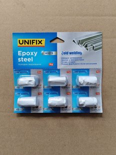 Холодне зварювання біле 6*10г (блістер) UNIFIX 940015 фото