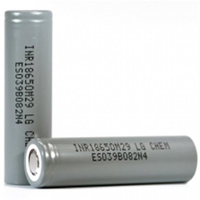 Акумулятор 18650 Li-Ion LG INR18650M29 (LG M29), 2850mAh, 6A, 4.2/3.67/2.5V, Gray INR18650M29 фото