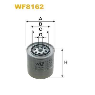 Фільтр паливний WIX FILTERS BMW (WF8162) WF8162 фото