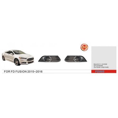 Фари дод. модель Ford Fusion 2017-18/FD-805/H11-12V55W (FD-805) FD-805 фото