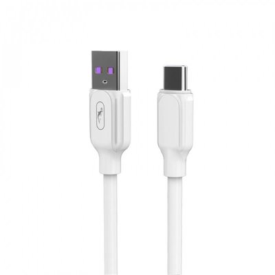 Кабель SkyDolphin S56T Super Fast TPE USB - USB Type-C (M/M), 1 м, White (USB-000572) USB-000572 фото