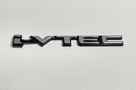 Емблема напис i-VTEC на Honda (хром/чорний) ho007 фото товару