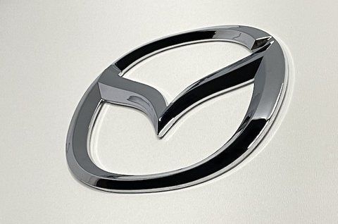 Емблема Mazda 125x98 mm (хром) maz008 фото товару