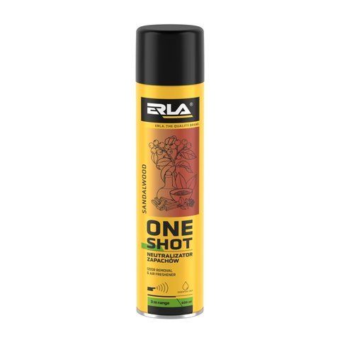 Нейтралізатор запаху та освіжувач повітря ERLA One Shot "Сандалове дерево" 600 мл (R422) R422 фото товара