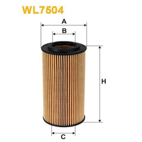 Фільтр оливи Audi; Seat; Skoda; Volkswagen Wix Filters (WL7504) WL7504 фото товару