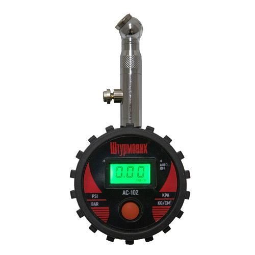 Манометр Штурмовик/AC-102/LCD дисплей/LED подсветка/psi-bar-кg/см2-kpa/0~10 (AC-102) AC-102 фото товара