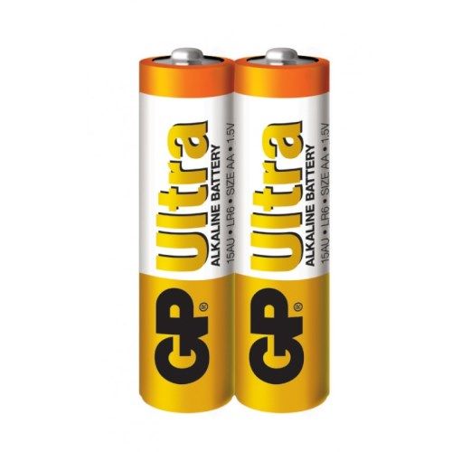 Батарейка GP ULTRA ALKALINE 1.5V 15AU21-S2 лужна, LR6, пвх плівка 2 штуки в упаковці (4891199217296 4891199217296 фото