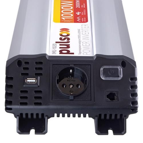 Преобраз. напряжения PULSO/IMU-1020/12V-220V/1000W/USB-5VDC2.0A/мод.волна/клеммы (IMU-1020) IMU-1020 фото