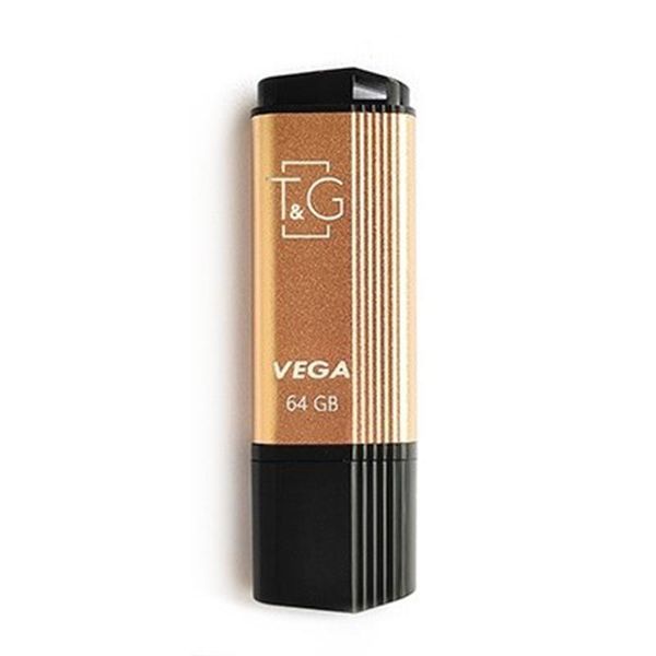 Флеш-накопичувач USB 64GB T&G 121 Vega Series Gold (TG121-64GBGD) TG121-64GBGD фото