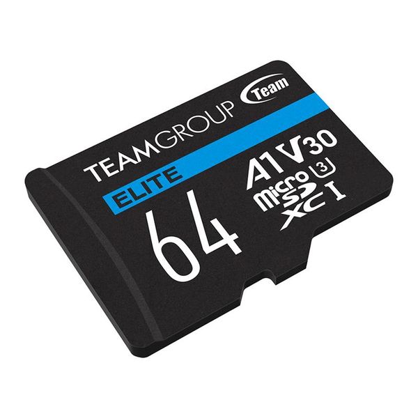 Карта пам`ятi MicroSDXC 64GB UHS-I/U3 Class 10 Team Elite (TEAUSDX64GIV30A103) TEAUSDX64GIV30A103 фото
