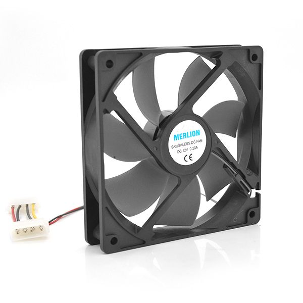 Кулер корпусний Merlion 9025 DC sleeve fan 4pin 92 * 92 * 25мм, 1300об / хв CC-92*92*25/4 фото