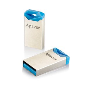 Флеш-накопичувач USB 64GB Apacer AH111 Silver/Blue (AP64GAH111U-1) AP64GAH111U-1 фото