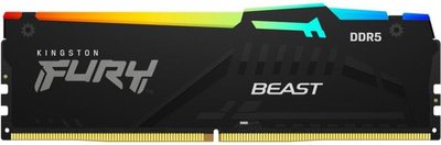 Модуль пам`яті DDR5 32GB/4800 Kingston Fury Beast RGB (KF548C38BBA-32) KF548C38BBA-32 фото