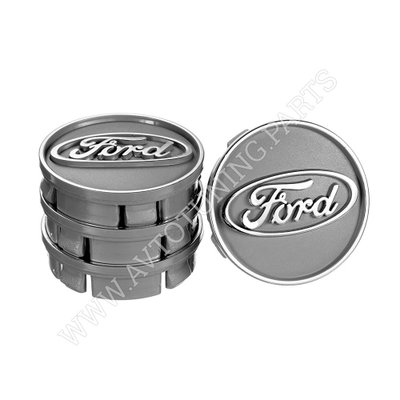 Заглушка колесного диска Ford 60x55 черный ABS пластик (4шт.) 50040 (50040) 50040 фото