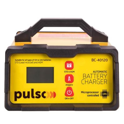 Зарядний пристрій PULSO BC-40120 12&24V/2-5-10A/5-190AHR/LCD/Iмпульсний (BC-40120) BC-40120 фото