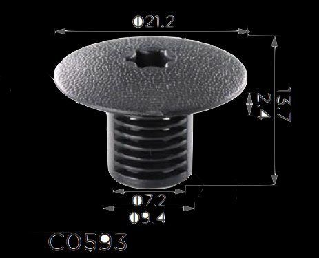 Втулка крепление кузова Chrysler, Dodge (6503339, 20110) C0593 фото товара