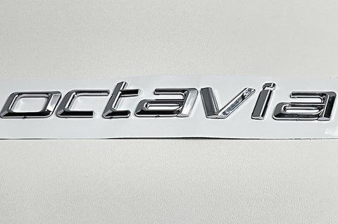 Емблема напис Octavia на Skoda 168x18 mm (хром) sko001 фото товару