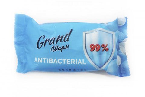Мыло туалетное твёрдое антибактериальное ANTIBACTERIAL 100г Grand Шарм 055007 фото товара