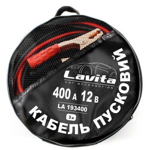 Кабель пусковий LAVITA 400 А в сумці (LA193400) LA 193400 фото товару