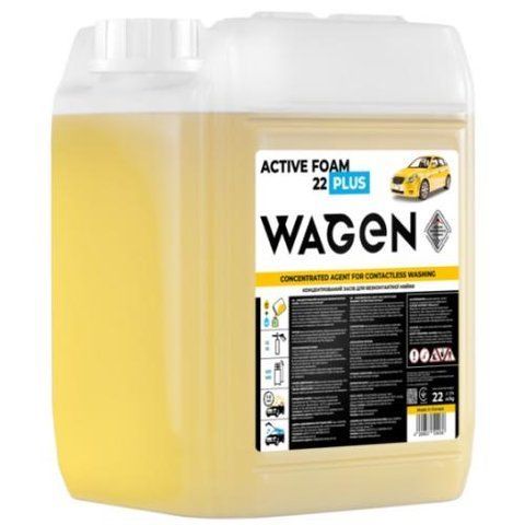 WAGEN Концентрований засіб для безконтактної мийки "ACTIVE FOAM 22 PLUS", 22 кг (Active Foam) Active Foam фото товару