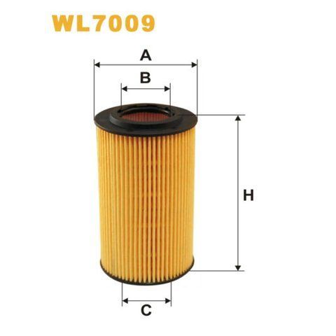 Фільтр оливи Mercedes C (W202/W203), CL (C215/C216), CLC (CL203), CLK (C208/C209), CLS Wix Filters (WL7009) WL7009 фото товара