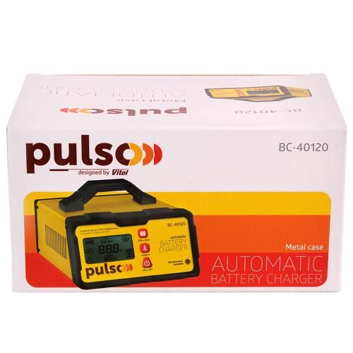 Зарядний пристрій PULSO BC-40120 12&24V/2-5-10A/5-190AHR/LCD/Iмпульсний (BC-40120) BC-40120 фото