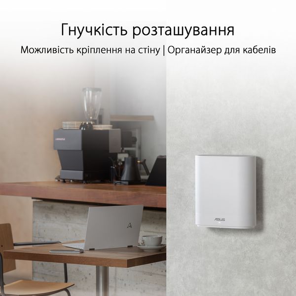 Wi-Fi Mesh система Asus ExpertWiFi EBM68 1pk White (90IG07V0-MO3A60) 90IG07V0-MO3A60 фото