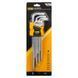 Haбіp Г-oбp. ключів TORX JCB Tools T10H-T50H подовжені з отвором 9шт JCB-5098TXL JCB-5098TXL фото 1