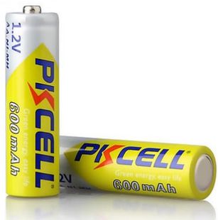 Акумулятор PKCELL 1.2V AA 600mAh NiMH Rechargeable Battery, 2 штуки в блістері ціна за блістер, Q PC/AA600-2BR фото