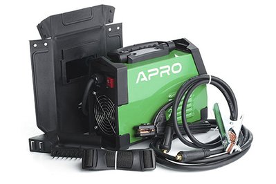 Сварочный аппарат инверторный APRO MMA-140 20-140А эл 4мм 2,5+1.5м + набор кабелей 894501 фото