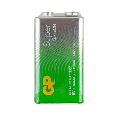 Батарейка GP SUPER ALKALINE 1604A21-S1 лужна, 6LF22 (4891199216282) 4891199216282 фото