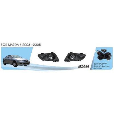 Фари дод. модель Mazda 6 2003-05/MZ-056/h3-12V55W/ел.проводка (MZ-056) MZ056 фото
