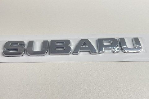 Емблема напис Subaru 150x25 mm (хром) sub003 фото товару