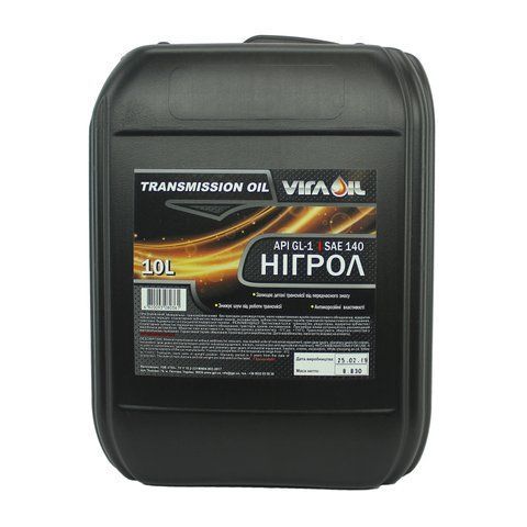 Олива трансмісійна НІГРОЛ GL-1 SAE 140 10 л (стара етикетка) VI0173 фото товару