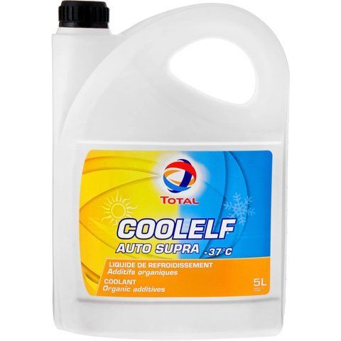 Рідина охолоджуюча TOTAL Coolelf Auto Supra -37 &deg;C G12 помаранчева 5л (147989) 213660 фото товара