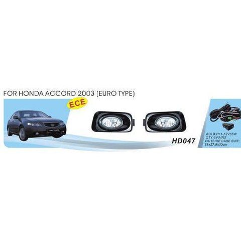 Фари дод. модель Honda Accord/2003-2006/HD-047/Euro Type/H11-12V55W/ел.проводка (HD-047) HD-047 фото товару