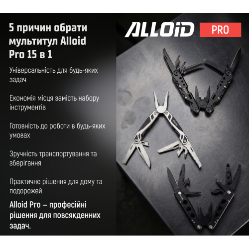 Alloid Pro. Мультитул 15 в 1 MT-16015 фото товара