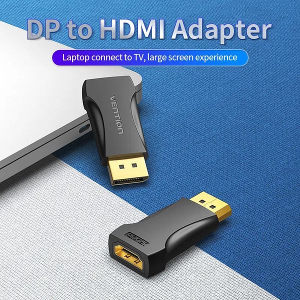 Адаптер Vention DisplayPort - HDMI V 2.0 (M/F), чорний (HBPB0) HBPB0 фото