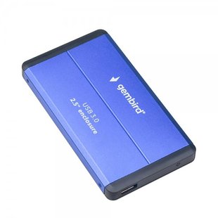 Зовнішня кишеня Gembird для підключення SATA HDD 2.5", USB 3.0, Blue (EE2-U3S-2-B) EE2-U3S-2-B фото