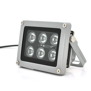 Прожектор спрямований з сутінковим датчиком YOSO 12V 12W, 6LED, IP66, кут огляду 60 °, лінза 6мм, робоча відстань до 30м, 114*86*86мм, BOX CFN-0612-06 фото