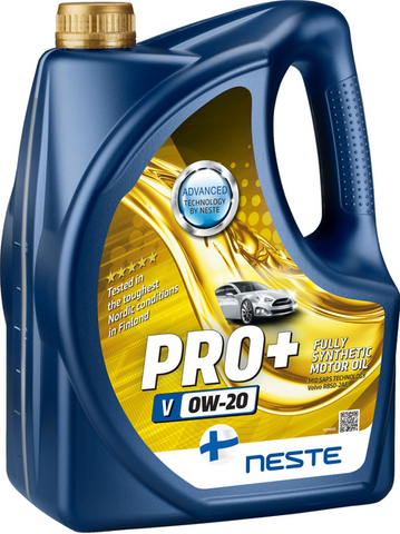 Олива моторна синтетична NESTE Pro+ V 0W20_ 4л (ACEA C5, Volvo RBS0-2AE) СТ-00156969 фото товару