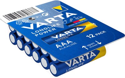 Батарейка Varta Longlife Power AAA/LR03 BL 12шт 4008496808687 фото