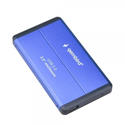 Зовнішня кишеня Gembird для підключення SATA HDD 2.5", USB 3.0, Blue (EE2-U3S-2-B) EE2-U3S-2-B фото