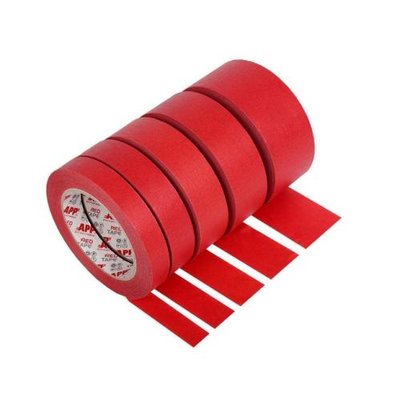 Стрічка малярська APP Red Tape 18mm*45м 110 гад C червоний, водонепроникний APP (070251) 070251 фото