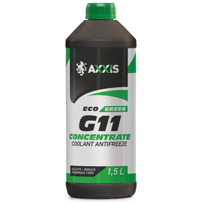 Антифриз Axxis ECO-80 C G11 концентрат 1,5 л Green (P999-G11Gr ECO 1,5) P999-G11Gr ECO 1,5 фото