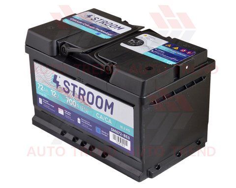 Акумулятор 72 Ah/12V 700A(EN) 278х175х175 (0) R (низький) SM072-BE0 фото товару
