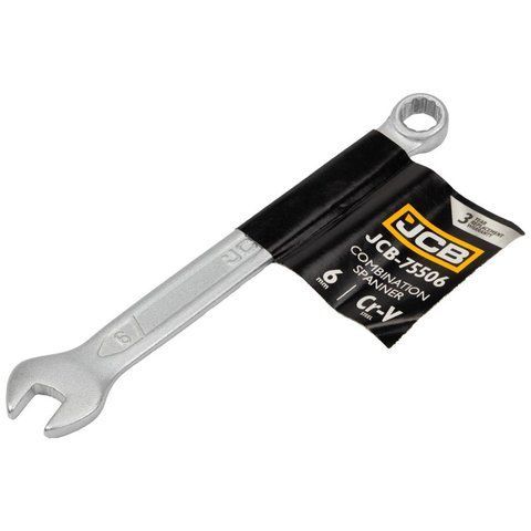 Ключ ріжково-накидний JCB Tools CR-V, штамп. (6 мм) JCB-75506 JCB-75506 фото товару