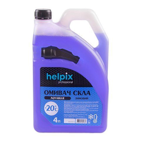 Омивач скла HELPIX 4Л "-20" (AQVABLUE) з носиком (4733) 4733 фото товару