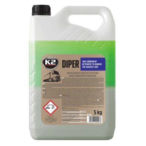 Автошампунь для очищення кузова K2 Diper безконтактне миття 5 кг (M156) M156 фото товару